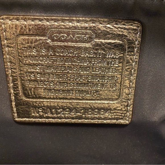 Coach | Bags | Coach Poppy Metallic Silver Rocker | Poshmark